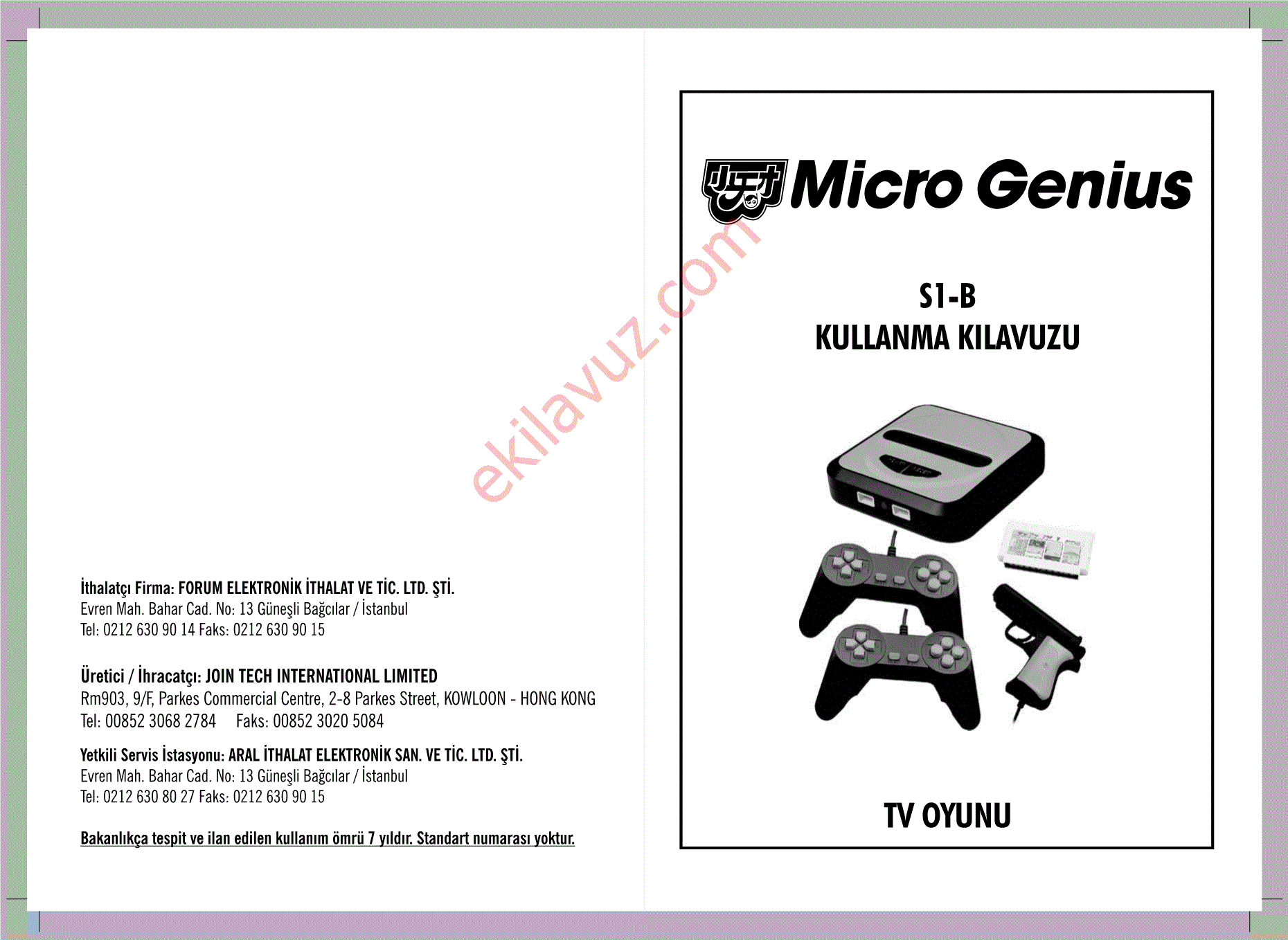 Micro Genius S1 B Oyun Istasyonu Kullanma Kilavuzu Sayfa 7 Ekilavuz Com