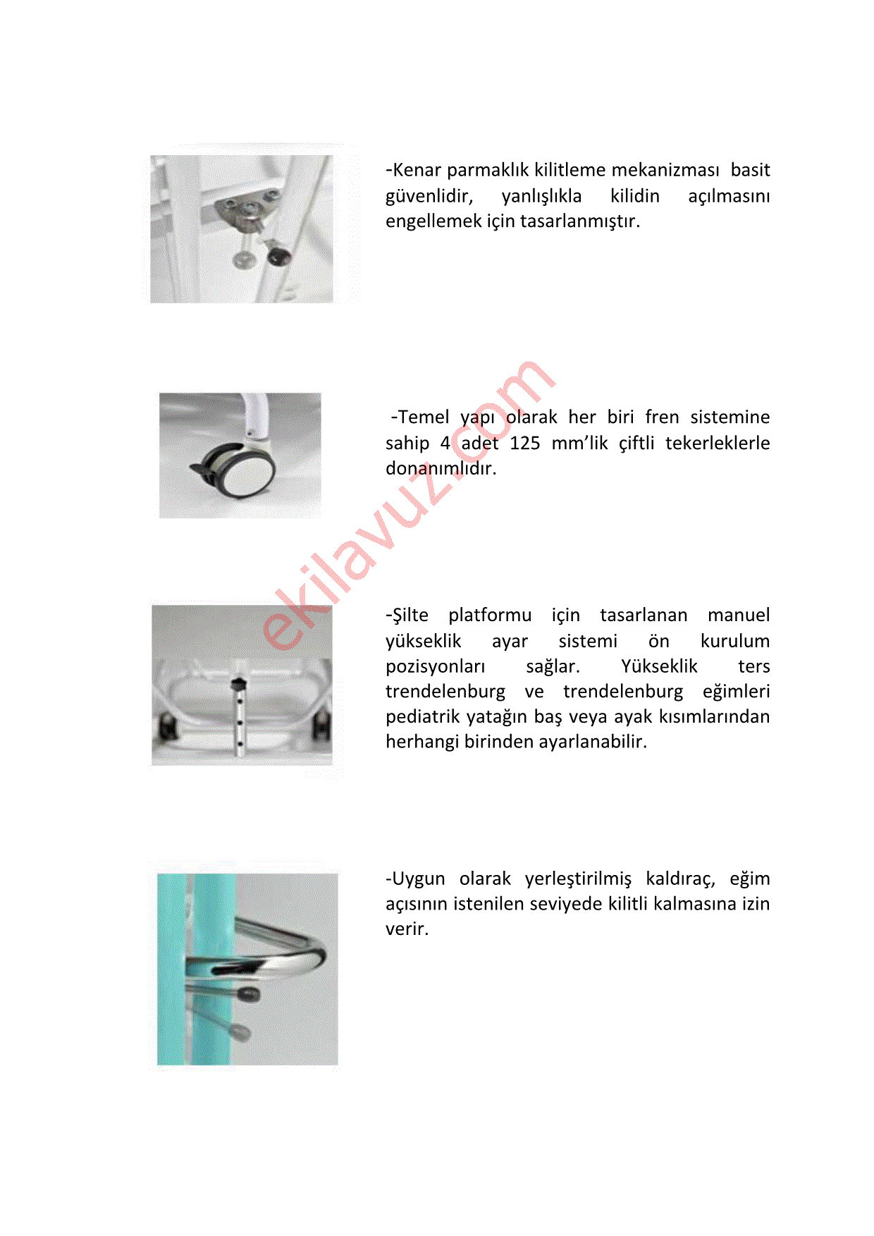 Favero 9lp0040 Bebek Yatagi Tibbi Amacli Hastane Mefrusati Ve Ekipmani Kullanma Kilavuzu Sayfa 10 Ekilavuz Com